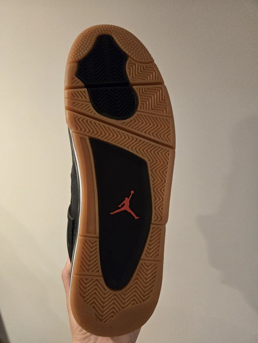 AIR JORDAN 4 RETRO SE LASER BLACK GUM SIZ3 15